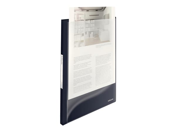 Displaymappe Panorama Vivida PP m/40 lommer sort - (10 stk.)
