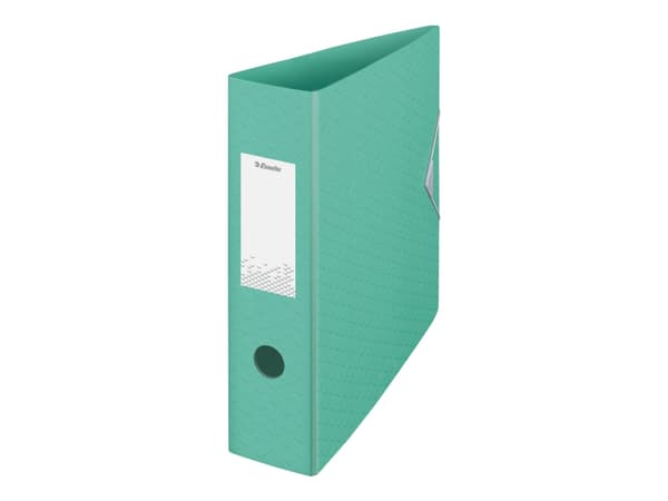 Esselte Colour'Ice - Spakbågesfil - ryggbredd: 82 mm - för A4 - kapacitet: 500 ark - grön