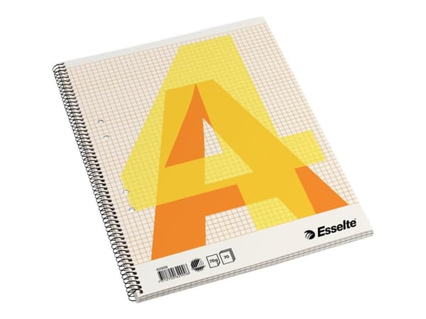 Esselte - Kollegieblock - spiralbunden - A4 - 70 ark / 140 sidor - fyrkantig - laminerad kartong