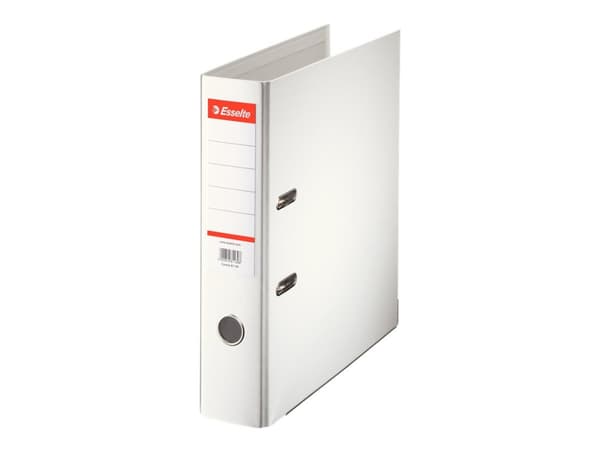 Esselte Standard - Spakbågesfil - ryggbredd: 75 mm - för A4 - kapacitet: 500 ark - vit