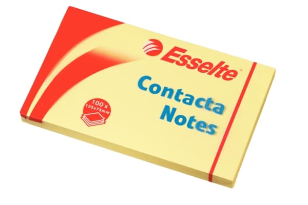 Contacta Anteckningar 75x125mm gul - (12 st.)