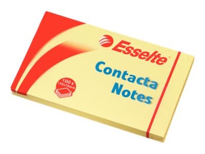 Contacta Anteckningar 75x125mm gul - (12 st.)