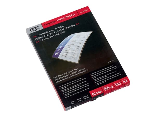 Lamineringslomme GBC A4 High Speed 100 micron (100 stk.)