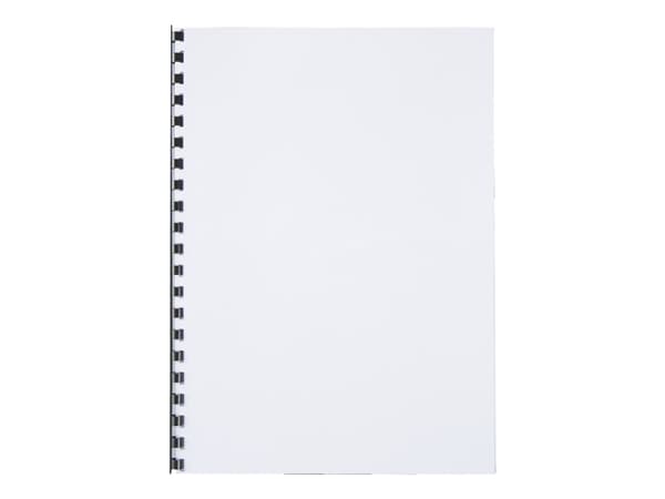 GBC CombBind - 8 mm - 21 ringar - A4 (210 x 297 mm) - 45 ark - svart - 100 stk plastbindningskam - för P/N: 2101435, 4400399, IB271106, IB271717
