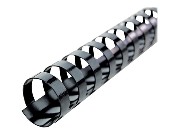 GBC CombBind - 25 mm - 21 ringer - A4 (210 x 297 mm) - 225 ark - svart - 50 stk plastbindekam - for P/N: 2101435, IB271106, IB271717