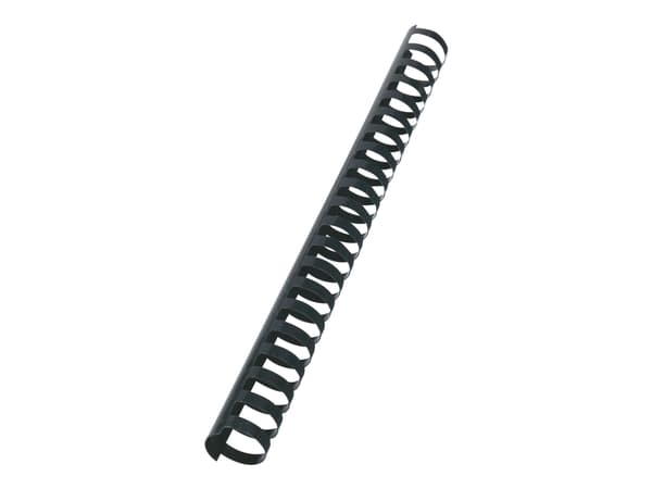 GBC CombBind - 25 mm - 21 ringer - A4 (210 x 297 mm) - 225 ark - svart - 50 stk plastbindekam - for P/N: 2101435, IB271106, IB271717