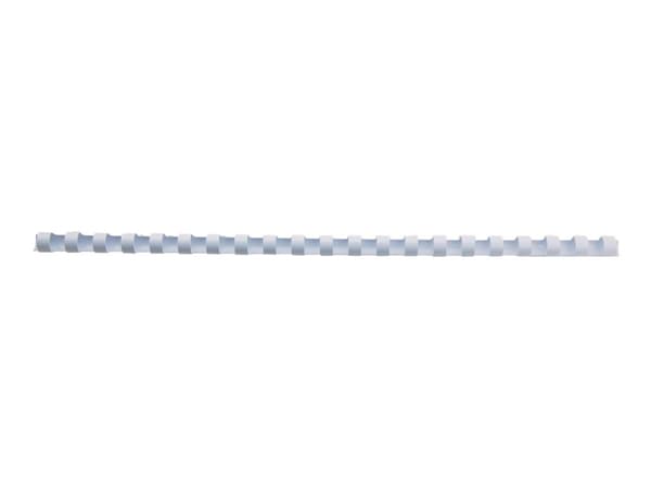 GBC CombBind - 6 mm - 21 ringar - A4 (210 x 297 mm) - 25 ark - vit - 100 stk plastbindningskam - för CombBind ibiMaster 250e
