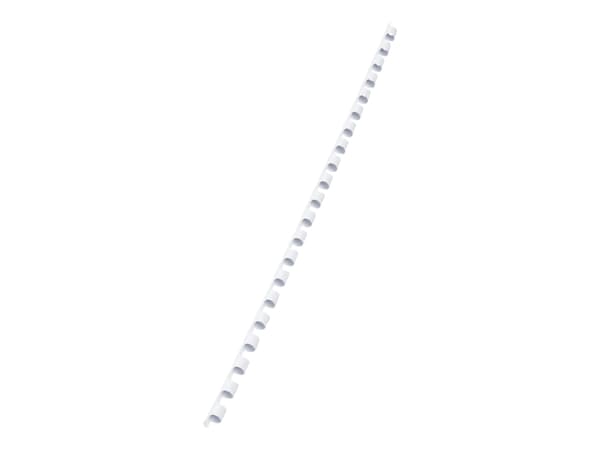 GBC CombBind - 6 mm - 21 ringar - A4 (210 x 297 mm) - 25 ark - vit - 100 stk plastbindningskam - för CombBind ibiMaster 250e
