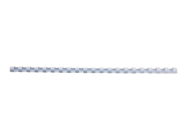 GBC CombBind - 8 mm - 21 ringar - A4 (210 x 297 mm) - 45 ark - vit - 100 stk plastbindningskam - för CombBind ibiMaster 250e