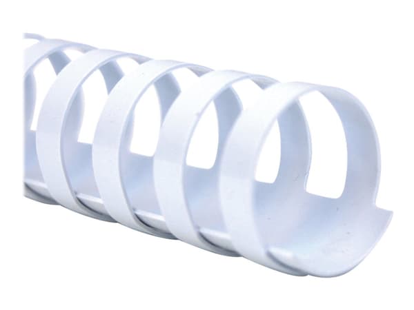 GBC CombBind - 8 mm - 21 ringar - A4 (210 x 297 mm) - 45 ark - vit - 100 stk plastbindningskam - för CombBind ibiMaster 250e