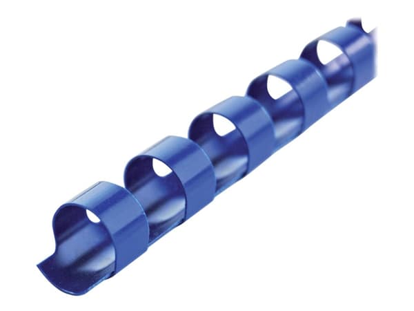 GBC CombBind - 8 mm - 21 ringar - A4 (210 x 297 mm) - 45 ark - blå - 100 stk plastbindningskam - för P/N: 2101435, 4400399, IB271106, IB271717