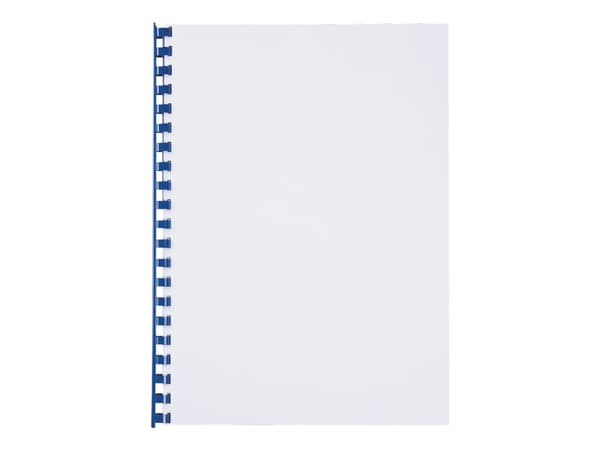 GBC CombBind - 12 mm - 21 ringar - A4 (210 x 297 mm) - 95 ark - blå - 100 stk plastbindningskam - för P/N: 2101435, 4400399, IB271106, IB271717