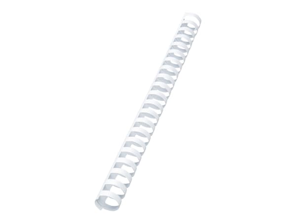GBC CombBind - 22 mm - 21 ringar - A4 (210 x 297 mm) - 195 ark - vit - 100 stk plastbindningskam - för P/N: 2101435, 4400399, IB271106, IB271717