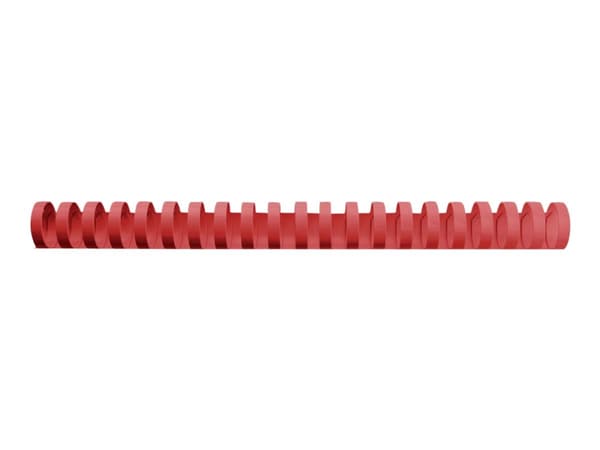 GBC CombBind - 16 mm - 21 ringer - A4 (210 x 297 mm) - 145 ark - rød - 100 stk plastbindekam - for P/N: 2101435, 4400399, IB271106, IB271717