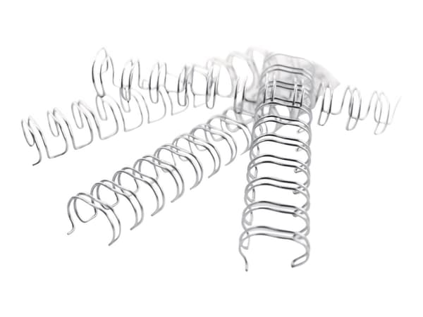 GBC WireBind - 6 mm - 34 ringar - A4 (210 x 297 mm) - 55 ark - silver - 100 stk pärmspiral - för WireBind W20, W25E; Rexel WB606