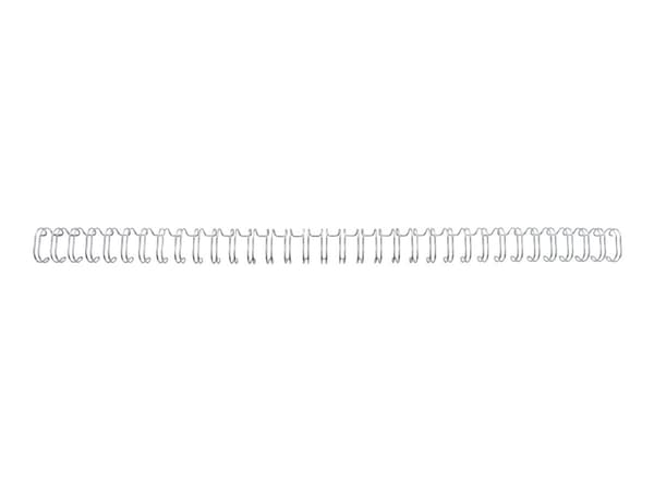 GBC WireBind - 6 mm - 34 ringar - A4 (210 x 297 mm) - 55 ark - silver - 100 stk pärmspiral - för WireBind W20, W25E; Rexel WB606