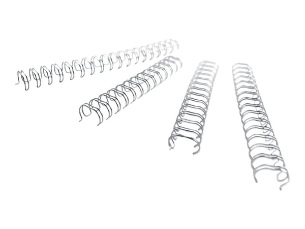 GBC WireBind - 6 mm - 34 ringar - A4 (210 x 297 mm) - 55 ark - silver - 100 stk pärmspiral - för WireBind W20, W25E; Rexel WB606