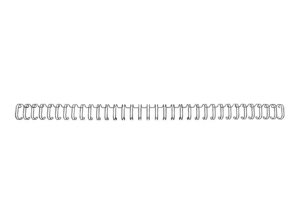 GBC WireBind - 11 mm - 34 ringer - A4 (210 x 297 mm) - 100 ark - svart - 100 stk innbindingsspiral - for WireBind W20, W25E; Rexel WB606