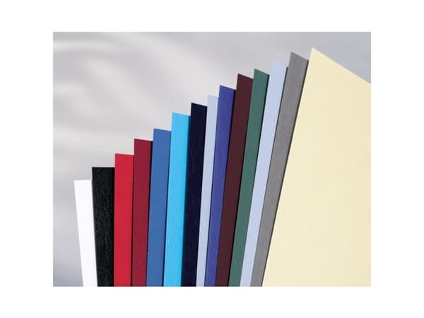 GBC LeatherGrain - A3 (297 x 420 mm) - svart - 250 g/m² - 100 stk permomslag - for Rexel WB606