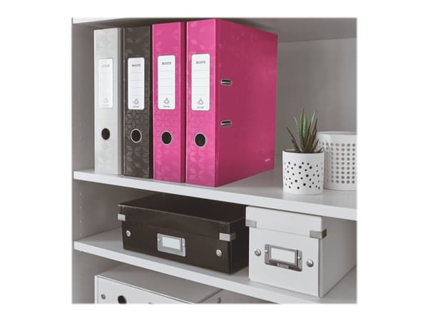 Leitz WOW 180° - Spakbågesfil - ryggbredd: 80 mm - för A4 (210 x 297 mm) - kapacitet: 600 ark - rosametallic