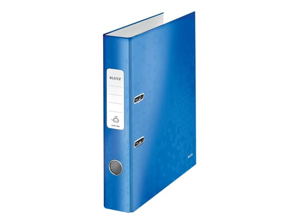 Leitz WOW 180° - Hevarmbuefil - bokryggbredde: 50 mm - for A4 (210 x 297 mm) - kapasitet: 350 ark - blå metallic
