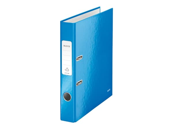 Leitz WOW 180° - Hevarmbuefil - bokryggbredde: 50 mm - for A4 (210 x 297 mm) - kapasitet: 350 ark - blå metallic