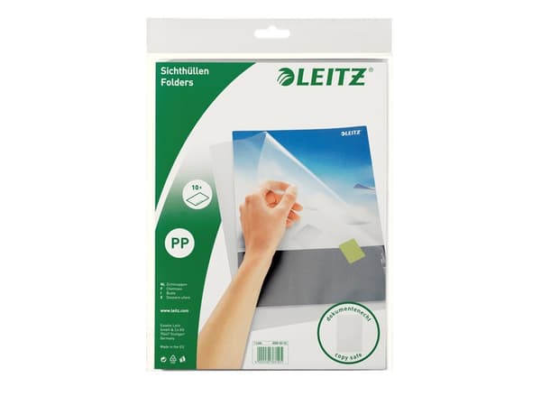 Leitz Standard - L-formet mappe - for A4 (210 x 297 mm) - fargeløs (en pakke 10)