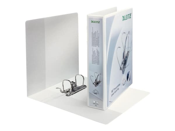 Leitz 180° - Presentationsspakvalvfil - ryggbredd: 65 mm - för A4 Maxi - kapacitet: 350 ark - vit