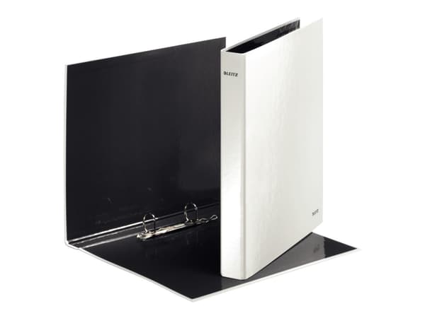 Leitz WOW - Ringperm - bokryggbredde: 40 mm - for A4 Maxi - kapasitet: 250 ark - perlehvit