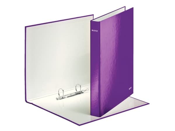 Leitz WOW - Ringperm - bokryggbredde: 40 mm - for A4 Maxi - kapasitet: 250 ark - metallisk purpur