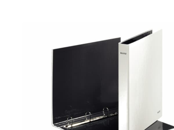 Leitz WOW - Ringpärm - ryggbredd: 40 mm - för A4 Maxi - kapacitet: 250 ark - pärlvit