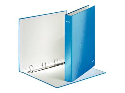 Leitz WOW - Ringperm - bokryggbredde: 40 mm - for A4 Maxi - kapasitet: 250 ark - blå metallic