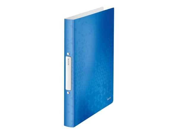 Leitz WOW - Ringperm - for A4 (210 x 297 mm) - kapasitet: 190 ark - blå metallic