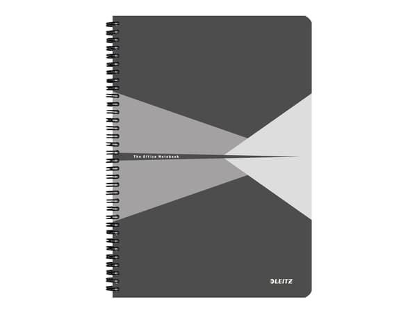 Leitz 44950085, Kuvio, Harmaa, Valkoinen, A4, 90 arkkia, 90 g/m², Kovakantinen