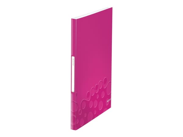 Leitz WOW - Displaybok - 40 rom - for A4 (210 x 297 mm) - kapasitet: 80 ark - metallisk rosa