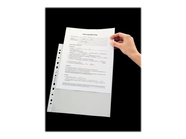 Leitz Standard - Arkbeskytter - for A4 (210 x 297 mm), 220 x 300 mm - krystallklar (en pakke 100) - for P/N: 10105001, 10105015, 10105045, 10105085,