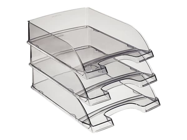 Leitz Plus Standard - Brevbakke - for A4 - transparent røyk