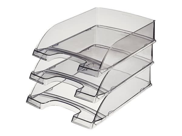 Leitz Plus Standard - Brevbakke - for A4 - transparent røyk
