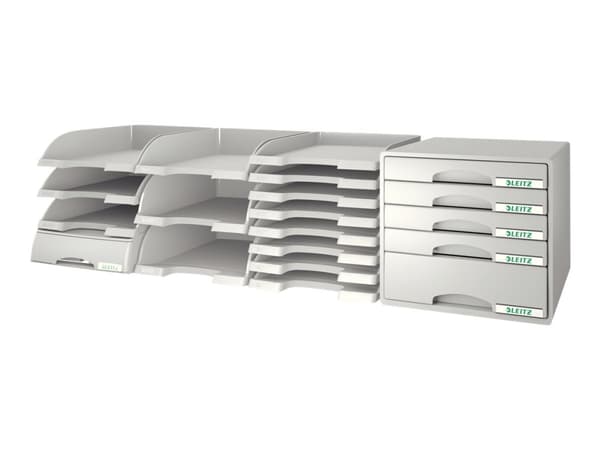 Leitz Plus Standard - Brevbakke - for A4 - grå
