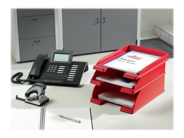 Leitz Plus - Brevbakke - for A4 - rød