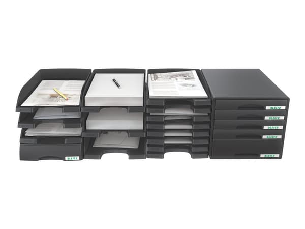 Leitz Plus - Brevbakke - for A4 - svart