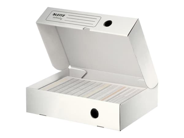 Leitz Infinity - Boksfil - bokryggbredde: 80 mm - for A4 - hvit