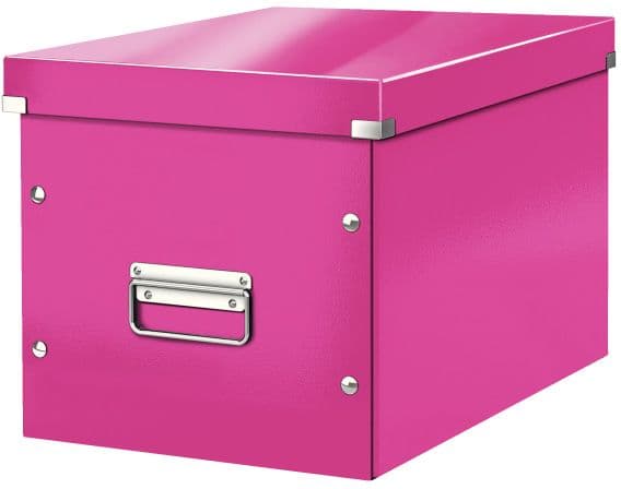 Tiedostolaatikko Click &amp; Store Cube Medium vaaleanpunainen