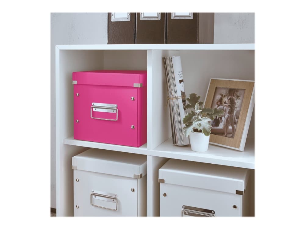 Leitz Click & Store Cube Medium - Förvaringsbox - rosa