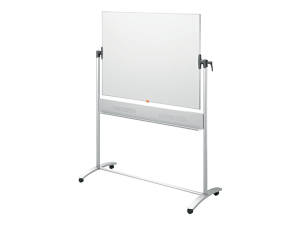 Nobo - Whiteboard-tavla - golvstående - 1200 x 900 mm - stål - magnetisk - dubbelsidig - vändbar - mobil