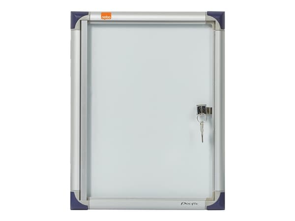 Nobo Extra - Innbygd oppslagstavle - veggmonterbar - 335 x 230 mm - A4 - magnetisk - hvit