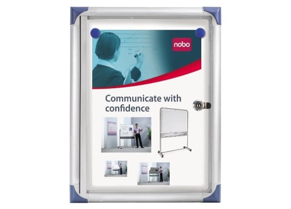 Nobo Extra - Innbygd oppslagstavle - veggmonterbar - 335 x 230 mm - A4 - magnetisk - hvit
