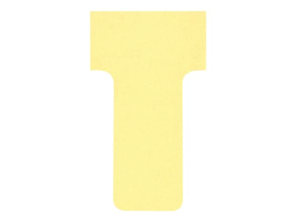 Nobo - T-kort - 1.65 x 4.9 cm - Størrelse 1 - gul (en pakke 100) - for P/N: 1900391, 1900396, 1900401