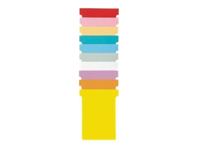Nobo - T-kort - 4.85 x 8.5 cm - Størrelse 2 - rosa (en pakke 100) - for P/N: 1900393, 1900398, 1900403