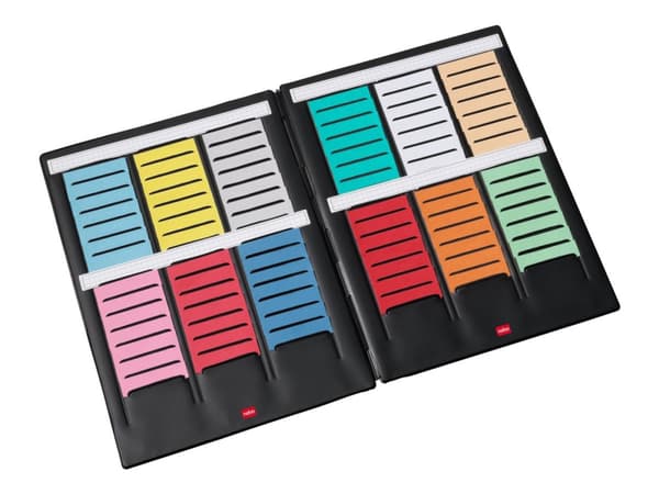 Nobo Mini - Kortplanleggersett - 16 spor x 3 kolonner - Størrelse 2 - svart